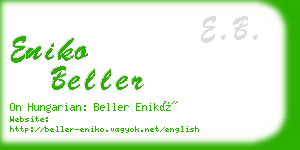 eniko beller business card